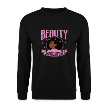 Afro Black Girl Pride Afro Girl Afrocentrique - Sweat-shirt Unisexe - noir - Devant - Alina (178cm) & Michal (187cm)
