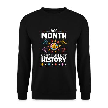 Afro Black Girl Pride Afro Girl Afrocentrique - Sweat-shirt Unisexe - noir - Devant - Alina (178cm) & Michal (187cm)