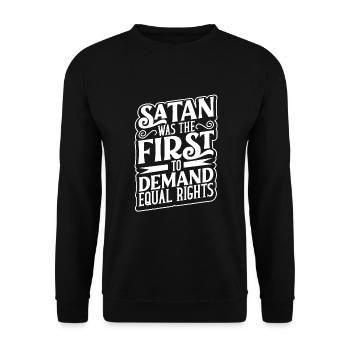 Sorcière Occulte Gothique Sombre Satanique Impie - Sweat-shirt Unisexe - noir - Devant - Alina (178cm) & Michal (187cm)