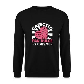 Spanish Humor Conchas Mexican Bread - Unisex Sweatshirt - black - Front - Alina (178cm) & Michal (187cm)
