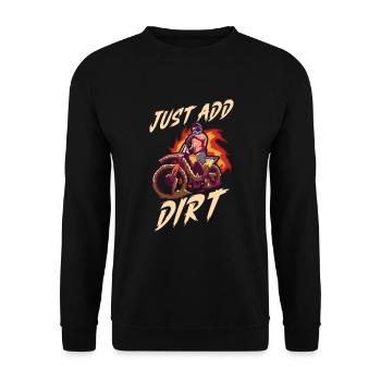 Dirt Bike Dirt Bike Riding Motocross Dirt Biking - Sweat-shirt Unisexe - noir - Devant - Alina (178cm) & Michal (187cm)