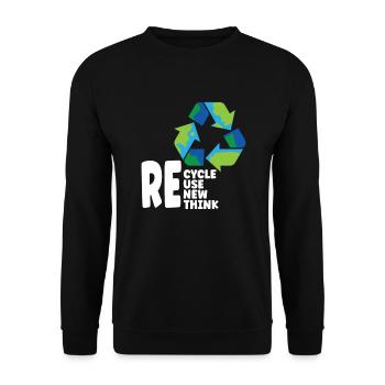 Changement climatique Environnemental Jour de la Terre 2022 - Sweat-shirt Unisexe - noir - Devant - Alina (178cm) & Michal (187cm)