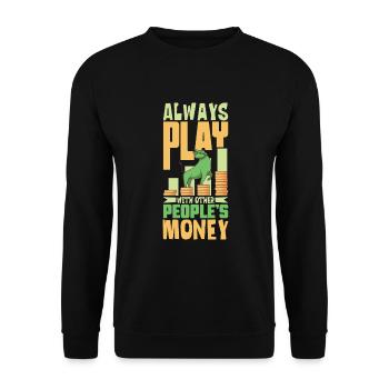 Börsenhändler Forex Trader Investor Trading - Unisex Pullover - Schwarz - Vorne - Alina (178cm) & Michal (187cm)