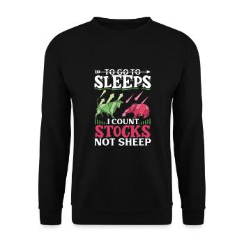 Börsenhändler Forex Trader Investor Trading - Unisex Pullover - Schwarz - Vorne - Alina (178cm) & Michal (187cm)