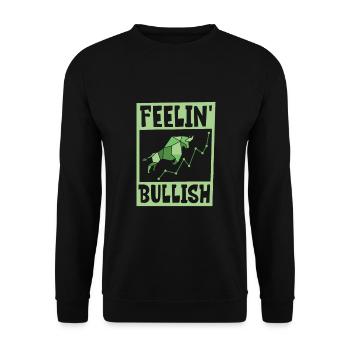 Börsenhändler Forex Trader Investor Trading - Unisex Pullover - Schwarz - Vorne - Alina (178cm) & Michal (187cm)