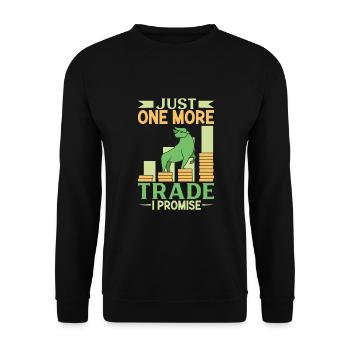 Börsenhändler Forex Trader Investor Trading - Unisex Pullover - Schwarz - Vorne - Alina (178cm) & Michal (187cm)