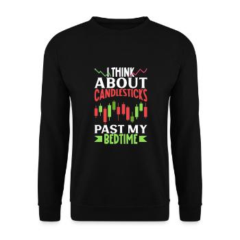 Börsenhändler Forex Trader Investor Trading - Unisex Pullover - Schwarz - Vorne - Alina (178cm) & Michal (187cm)