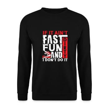 Dirt Bike Dirt Bike Riding Motocross Dirt Biking - Sweat-shirt Unisexe - noir - Devant - Alina (178cm) & Michal (187cm)