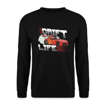 Car Drifting Racing Racing Car Motorsport - Unisex Sweatshirt - black - Front - Alina (178cm) & Michal (187cm)