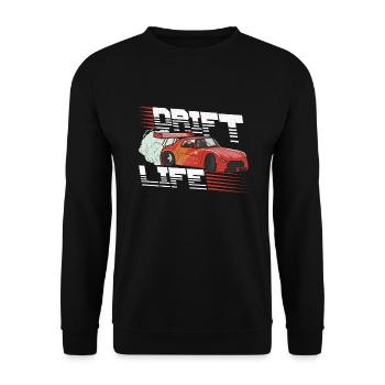 Car Drifting Racing Racing Car Motorsport - Unisex Sweatshirt - black - Front - Alina (178cm) & Michal (187cm)