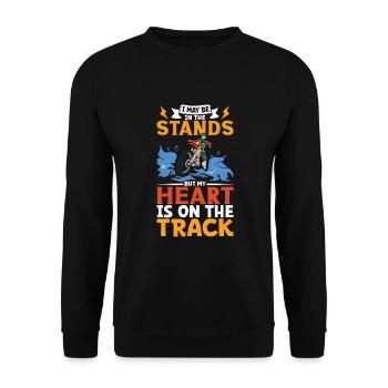 Dirt Bike Dirt Bike Riding Motocross Dirt Biking - Unisex Pullover - Schwarz - Vorne - Alina (178cm) & Michal (187cm)