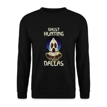 Paranormal Investigator Dallas Ghost Hunter Ghost - Unisex Sweatshirt - black - Front - Alina (178cm) & Michal (187cm)