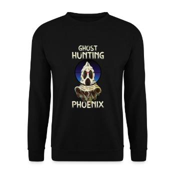 Paranormal Investigator Phoenix Ghost Hunter Ghost - Unisex Sweatshirt - black - Front - Alina (178cm) & Michal (187cm)