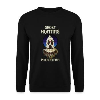 Paranormal Investigator Philadelphia Hunter Ghost - Unisex Sweatshirt - black - Front - Alina (178cm) & Michal (187cm)