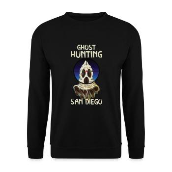 Paranormal Investigator San Diego Ghost Hunter - Unisex Pullover - Schwarz - Vorne - Alina (178cm) & Michal (187cm)