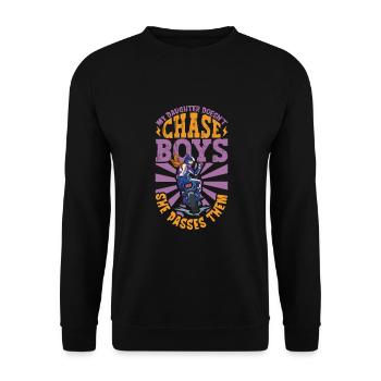 Dirt Bike Dirt Bike Riding Motocross Dirt Biking - Sweat-shirt Unisexe - noir - Devant - Alina (178cm) & Michal (187cm)