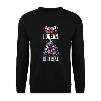 Dirt Bike Dirt Bike Riding Motocross Dirt Biking - Sweat-shirt Unisexe - noir - Devant - Alina (178cm) & Michal (187cm)