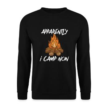 Scout Camping Outdoor Campfire Hiking Backpacking - Unisex Pullover - Schwarz - Vorne - Alina (178cm) & Michal (187cm)