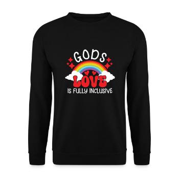 Pansexual Gay Pansexuality Asexual Asexuality - Unisex Pullover - Schwarz - Vorne - Alina (178cm) & Michal (187cm)