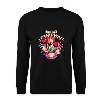 Boxe féminine Boxe féminine Boxeuse féminine - Sweat-shirt Unisexe - noir - Devant - Alina (178cm) & Michal (187cm)