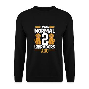 Golden Retriever Mom Dog Puppie Dog Sitter - Unisex Pullover - Schwarz - Vorne - Alina (178cm) & Michal (187cm)