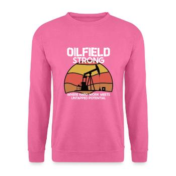 Spinfield Wife Roughneck Oil Drilling Frac crew - Sweat-shirt Unisexe - rose - Devant