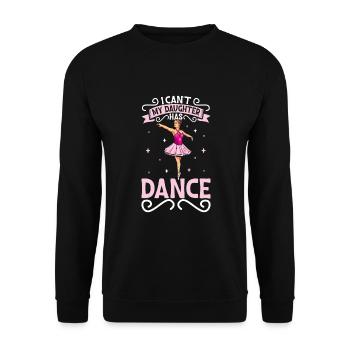 Ballet Ballerine Danse Danseuse Danse Ballet Cadeau - Sweat-shirt Unisexe - noir - Devant - Alina (178cm) & Michal (187cm)