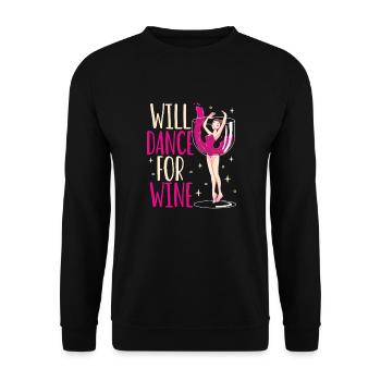 Ballet Ballerine Danse Danseuse Danse Ballet Cadeau - Sweat-shirt Unisexe - noir - Devant - Alina (178cm) & Michal (187cm)