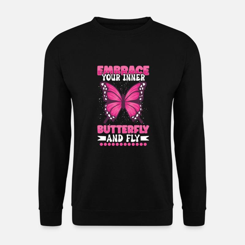 Insecte papillon monarque Monarque Habitat - Sweat-shirt Unisexe - noir