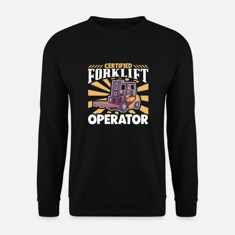 Gabelstaplerfahrer Lager Gabelstapler - Unisex Pullover - Schwarz