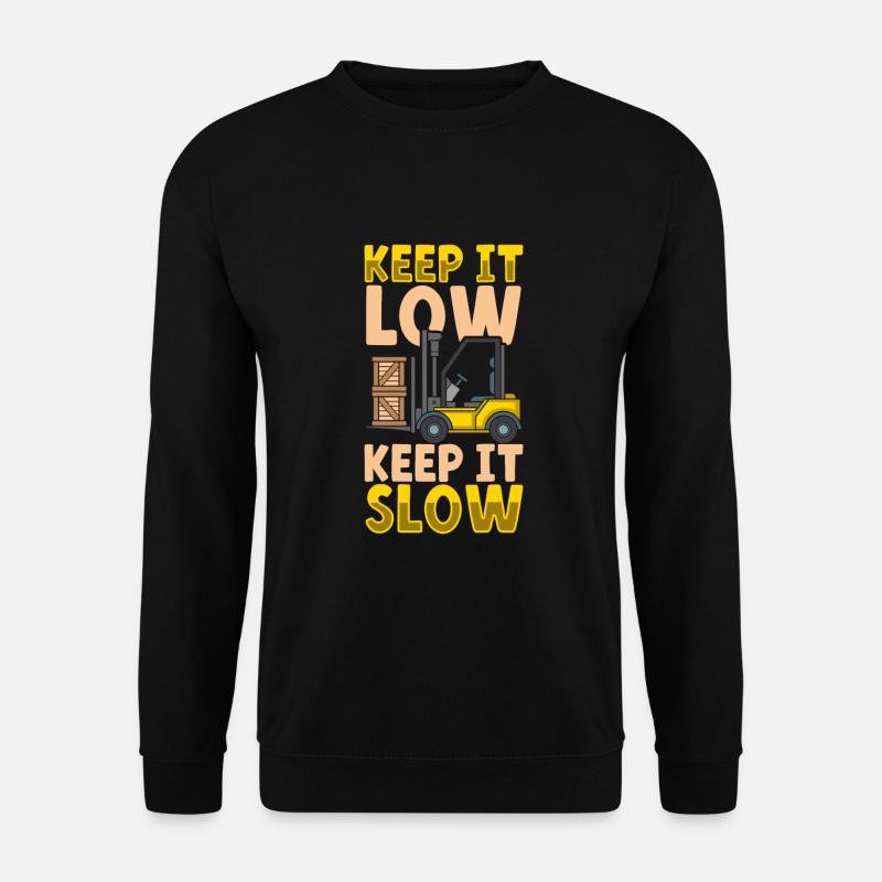 Gabelstaplerfahrer Lager Gabelstapler - Unisex Pullover - Schwarz