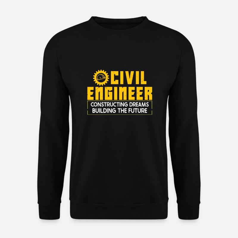 Civil Engineer student Civil Engineering - Unisex Sweatshirt - black