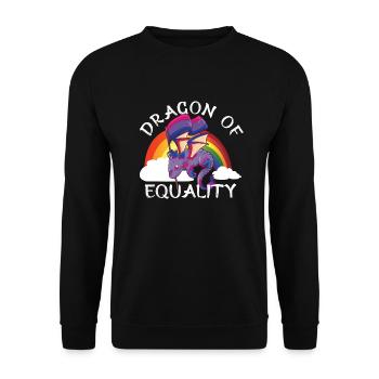 Pansexual Gay Pansexuality Asexual Asexuality - Unisex Sweatshirt - black - Front - Alina (178cm) & Michal (187cm)
