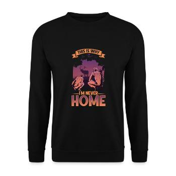 Chasse au cerf Chasseurs de cerfs Saison de chasse au chevreuil Chasse au chevreuil - Sweat-shirt Unisexe - noir - Devant - Alina (178cm) & Michal (187cm)