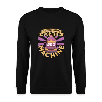 Poker Casino Poker Player Gambling Roulette Gift - Unisex Pullover - Schwarz - Vorne - Alina (178cm) & Michal (187cm)