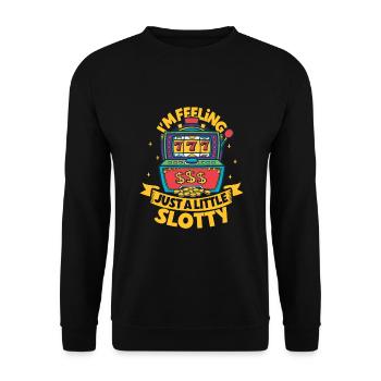 Poker Casino Joueur de Poker Jeu Roulette Cadeau - Sweat-shirt Unisexe - noir - Devant - Alina (178cm) & Michal (187cm)