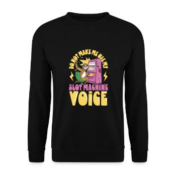 Poker Casino Joueur de Poker Jeu Roulette Cadeau - Sweat-shirt Unisexe - noir - Devant - Alina (178cm) & Michal (187cm)