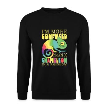 Chameleon Reptile Owner Lizard Reptile Pet - Unisex Pullover - Schwarz - Vorne - Alina (178cm) & Michal (187cm)