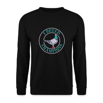 Pigeon Pigeon Racing Pigeon Racer Pigeon Keeper - Unisex Sweatshirt - black - Front - Alina (178cm) & Michal (187cm)