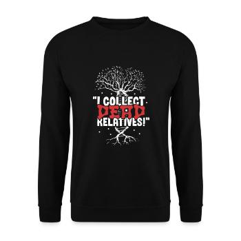 Arbre généalogique Historien de la famille Généalogie Généalogiste - Sweat-shirt Unisexe - noir - Devant - Alina (178cm) & Michal (187cm)