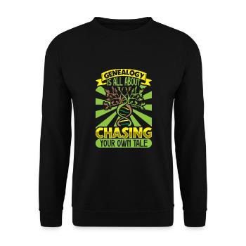 Arbre généalogique Historien de la famille Généalogie Généalogiste - Sweat-shirt Unisexe - noir - Devant - Alina (178cm) & Michal (187cm)
