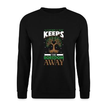 Family Tree Family Historian Genealogy Genealogist - Unisex Sweatshirt - black - Front - Alina (178cm) & Michal (187cm)