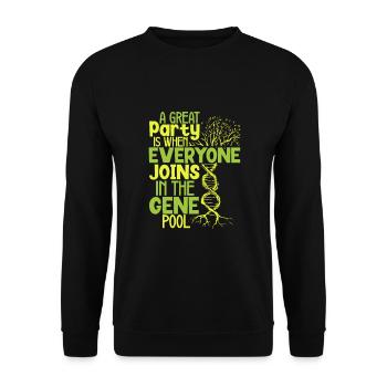 Arbre généalogique Historien de la famille Généalogie Généalogiste - Sweat-shirt Unisexe - noir - Devant - Alina (178cm) & Michal (187cm)