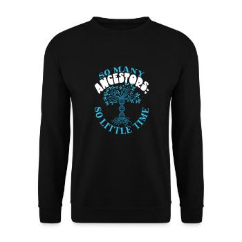 Arbre généalogique Historien de la famille Généalogie Généalogiste - Sweat-shirt Unisexe - noir - Devant - Alina (178cm) & Michal (187cm)