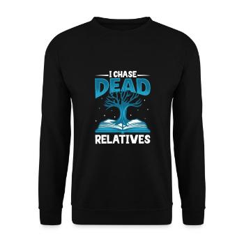 Arbre généalogique Historien de la famille Généalogie Généalogiste - Sweat-shirt Unisexe - noir - Devant - Alina (178cm) & Michal (187cm)