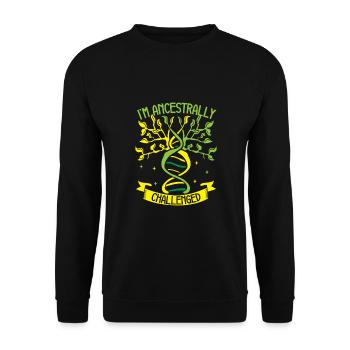 Arbre généalogique Historien de la famille Généalogie Généalogiste - Sweat-shirt Unisexe - noir - Devant - Alina (178cm) & Michal (187cm)