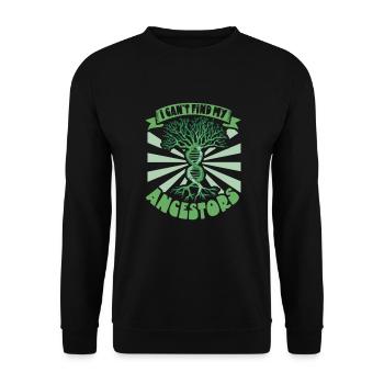 Arbre généalogique Historien de la famille Généalogie Généalogiste - Sweat-shirt Unisexe - noir - Devant - Alina (178cm) & Michal (187cm)