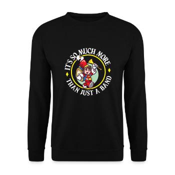 Marching Band Clarinetist School Rehearsal Music - Unisex Sweatshirt - black - Front - Alina (178cm) & Michal (187cm)