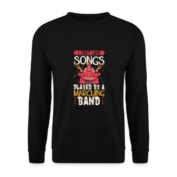 Musique de répétition de l’école clarinettiste de fanfare - Sweat-shirt Unisexe - noir - Devant - Alina (178cm) & Michal (187cm)
