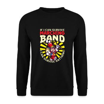 Musique de répétition de l’école clarinettiste de fanfare - Sweat-shirt Unisexe - noir - Devant - Alina (178cm) & Michal (187cm)